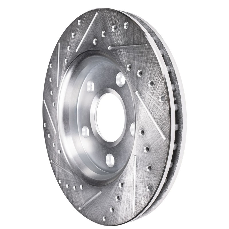 Front Drilled & Slotted Disc Brake Rotor + Ceramic Pad for BMW 325i 325xi 328i gallery