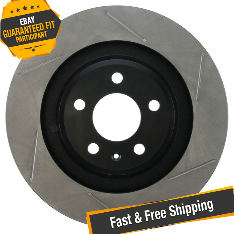 StopTech Sport Slotted 1-Piece Rear Driver Side Brake Rotor for 2010 Audi S4