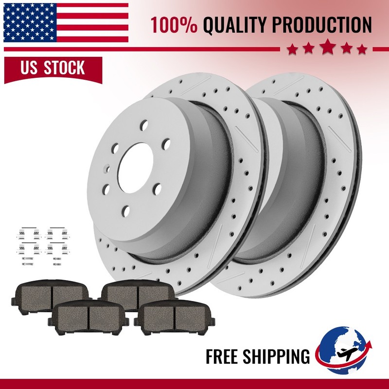 324mm Rear Disc Rotors Brake Pads For Chevrolet Colorado Gmc Canyon 2015 – 2020