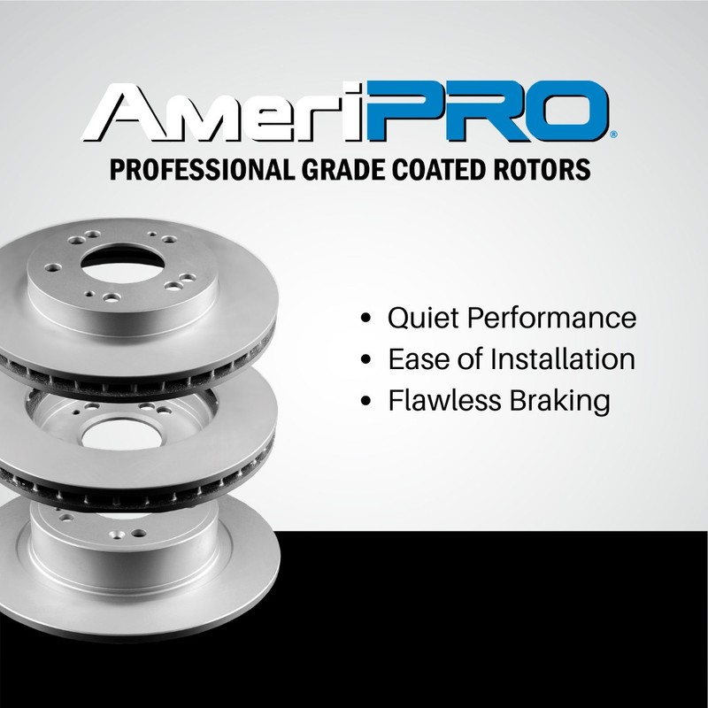 Front Coated Disc Brake Rotors & Pads for Toyota Tundra 2022 2023 2024 2025 gallery
