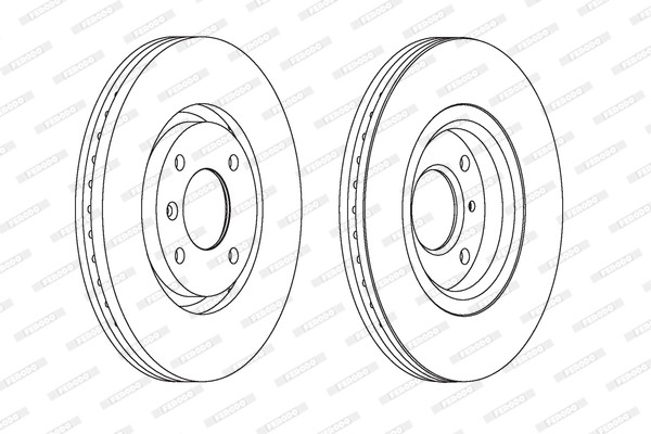 Ferodo DDF1152C Brake Disc for Citroën, Citroën (DF-PSA), DS, Opel, Peugeot, Peugeot gallery