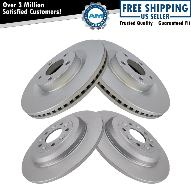 Front and Rear Brake Rotors For 2011-2014 Ford Edge 2011-2015 Lincoln MKX