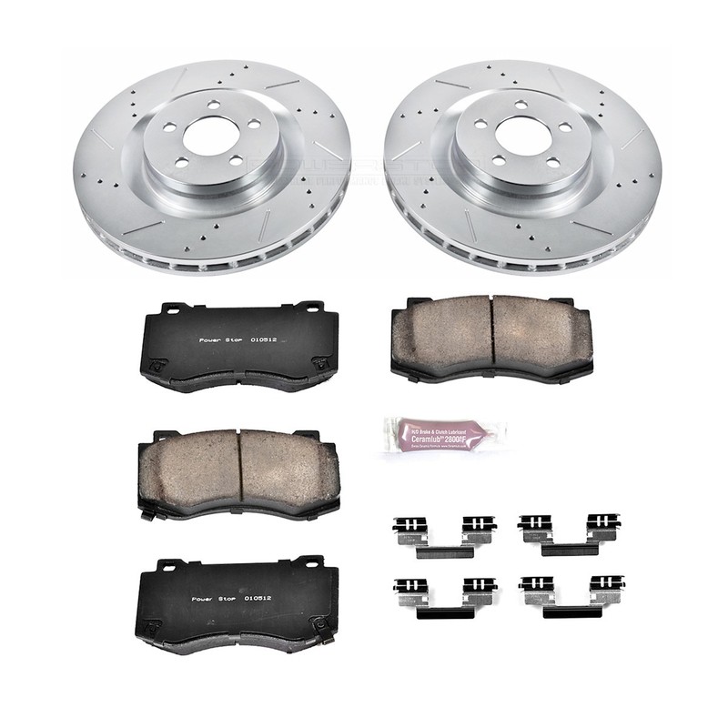 Powerstop Front 360mm Discs Calipers Pads Kit for 300 Challenger Charger Magnum gallery