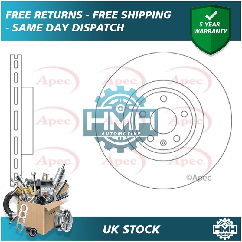 Fits Audi A5 A4 Q5 A6 VW Touareg 2.0 3.0 TDi 4.2 Brake Disc Front Poppy