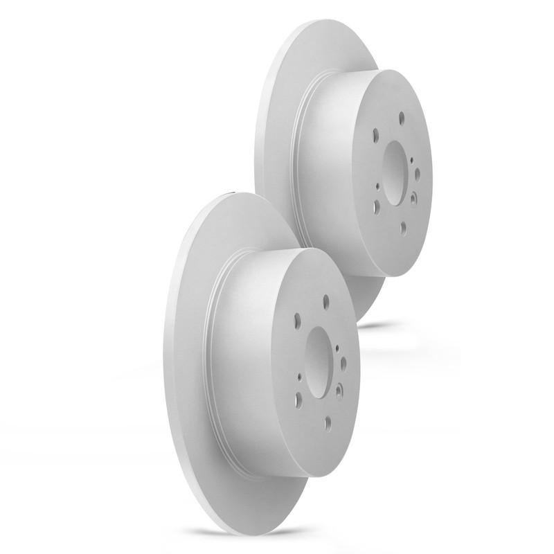 New 2PCS Rear Coated Solid Disc Brake Rotor Fits Toyota Highlander gallery