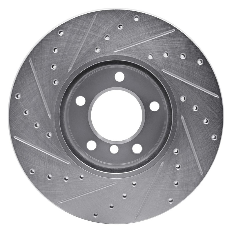 For BMW X1 12-15 DFC Premium Drilled & Slotted Front Passenger Side Brake Rotor gallery