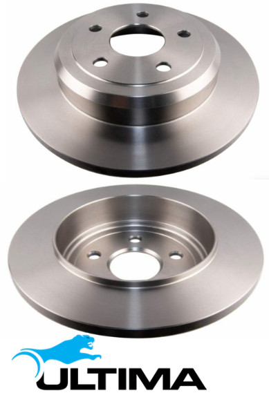 ULTIMA REAR SOLID DISC BRAKE ROTOR SET FOR JEEP GRAND CHEROKEE WK ERB 3.6L V6