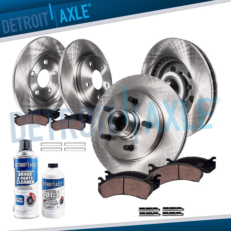 Brake Rotor Pad Ford Expedition Lincoln Navigator F+ R Rotors+ Brakes Pads
