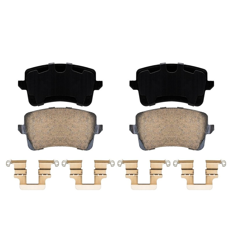 345mm Front 330mm Rear Drilled & Slotted Brake Rotors Pads Kit for Audi Q5 S4 S5 gallery