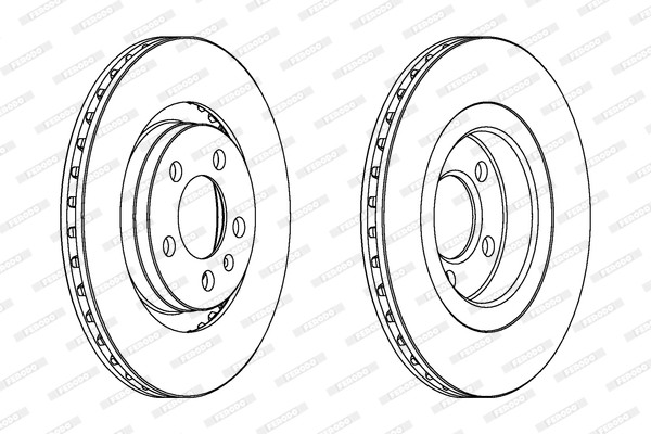 Ferodo DDF928 Brake Disc for Audi, Seat, Skoda, VW gallery