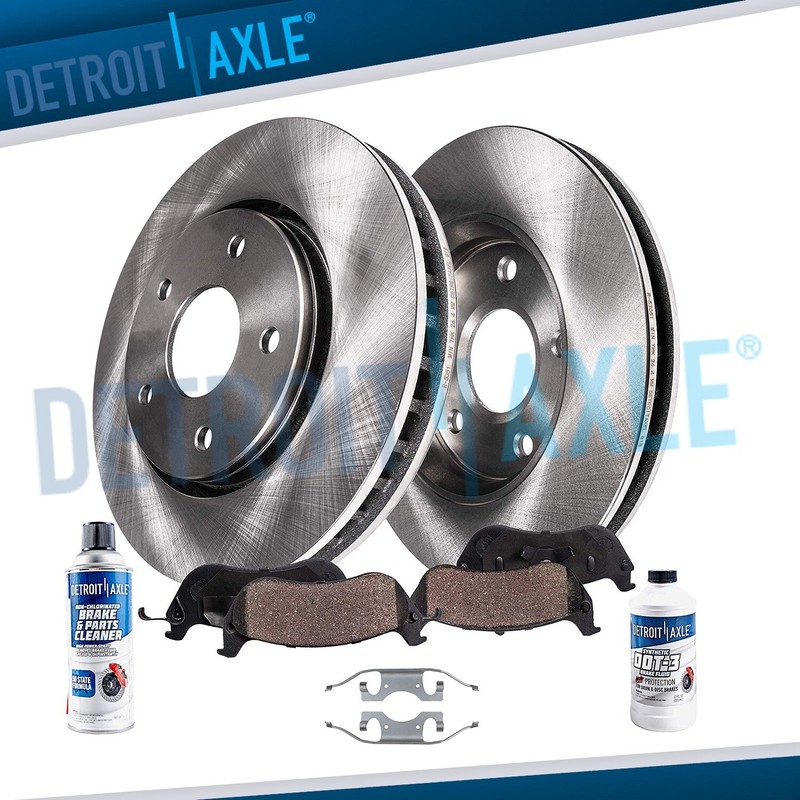 VENTED Rear 300mm Disc Brake Rotors Ceramic Pads for Mercedes 06-12 E350 CLS550