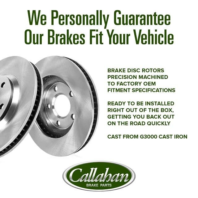 CRK12672 REAR 300 mm Premium OE 5 Lug [2] Brake Disc Rotors + [4] Ceramic gallery
