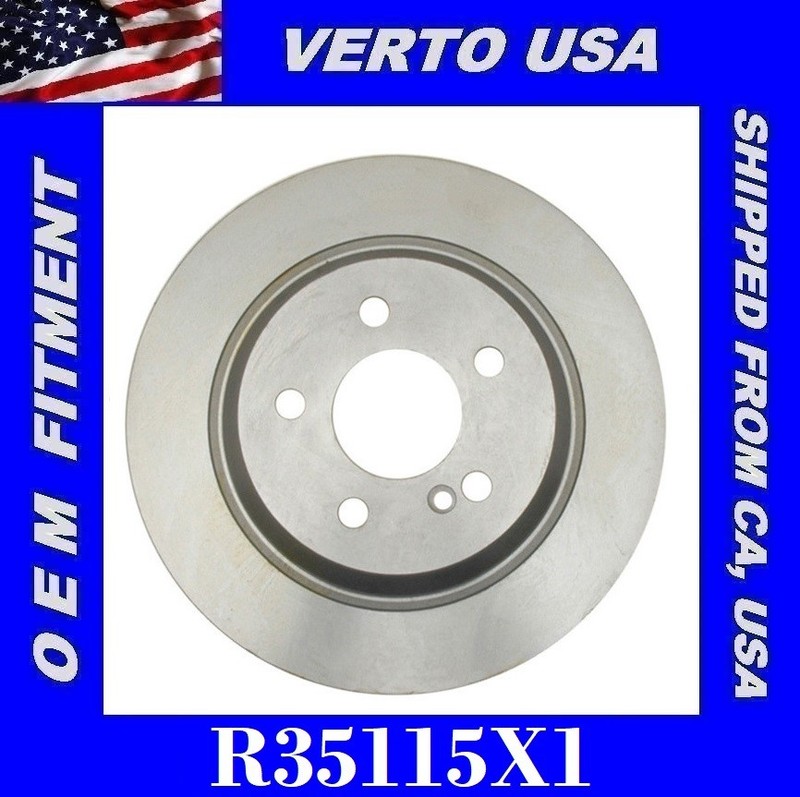 Verto USA Rear Disc Brake Rotor For Mercedes Benz Base on the Fitment Chart
