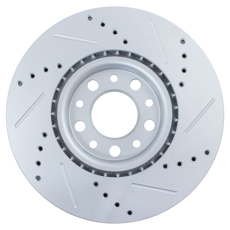 Performance Disc Brake Rotor Drilled & Slotted G-Coated Front Pair gallery