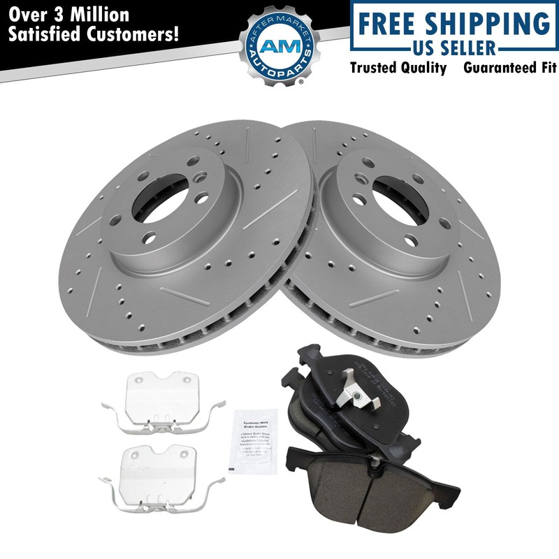 Front Ceramic Brake Pad & Performance Rotor Kit for BMW X5 X6 SUV