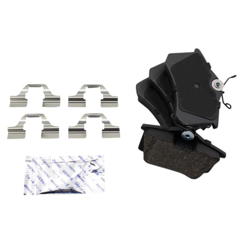 TRQ Rear Ceramic Brake Pad & Performance Rotor Kit for Volkswagen Audi gallery