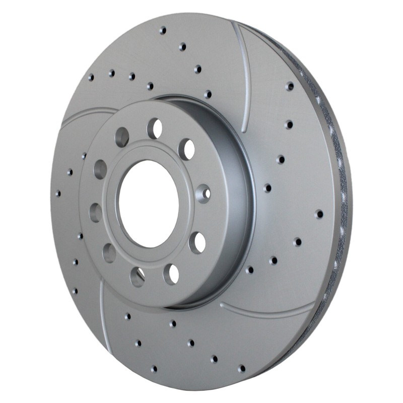 Front Brake Kit 288mm Drilled Disc Rotors & TRW Low-Met Pads For A3 e-Golf Jetta gallery