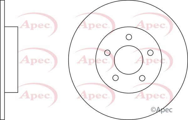 Brake Discs Pair Rear FOR MAZDA 5 CW 1.6 1.8 2.0 10->18 CHOICE1/2 Apec gallery