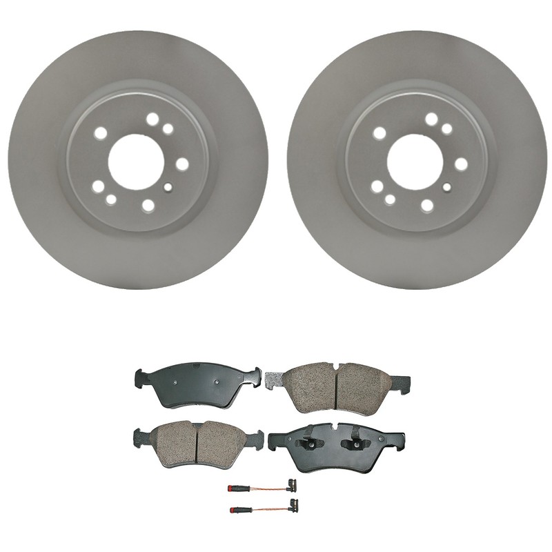 Hella Front Rotors Akebono EURO Ceramic Disc Brake Pads Kit For W164 ML320 ML350