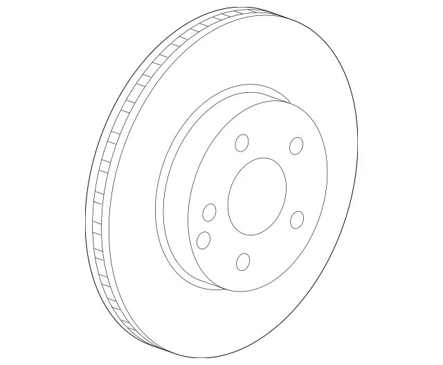 Genuine Mercedes-Benz Disc Brake Rotor Front 212-421-05-12