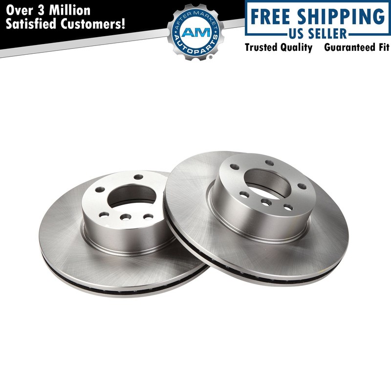 Front Vented Brake Rotor Left & Right Pair Set of 2 for BMW E90 328i