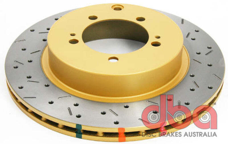 DBA Fits 03-05 Evo 8/9 Rear Drilled & Slotted 4000 Series Rotor
