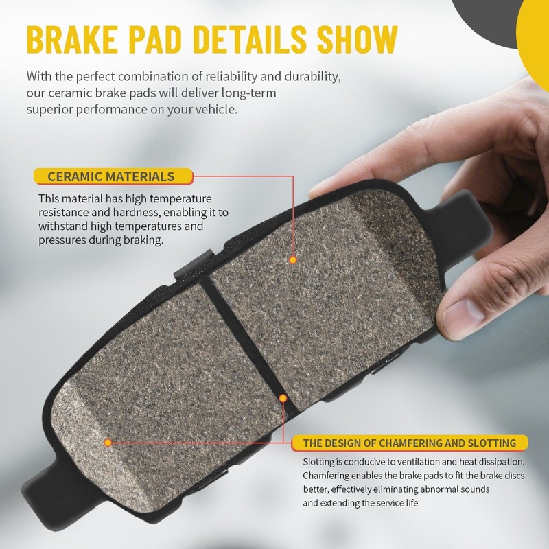 Rear Drilled Brake Rotor Ceramic Brake Pads For Chevrolet Equinox GMC Terrain gallery