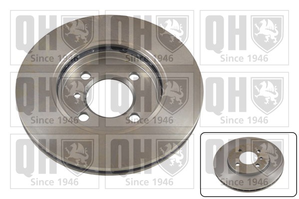 2x Brake Discs Pair Vented fits BMW 318 E30 1.8 Front 82 to 94 With ABS 260mm QH gallery
