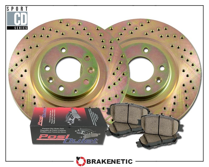 REAR BRAKENETIC Sport Drilled Brake Rotors + Ceramic Pads 35.48003.21