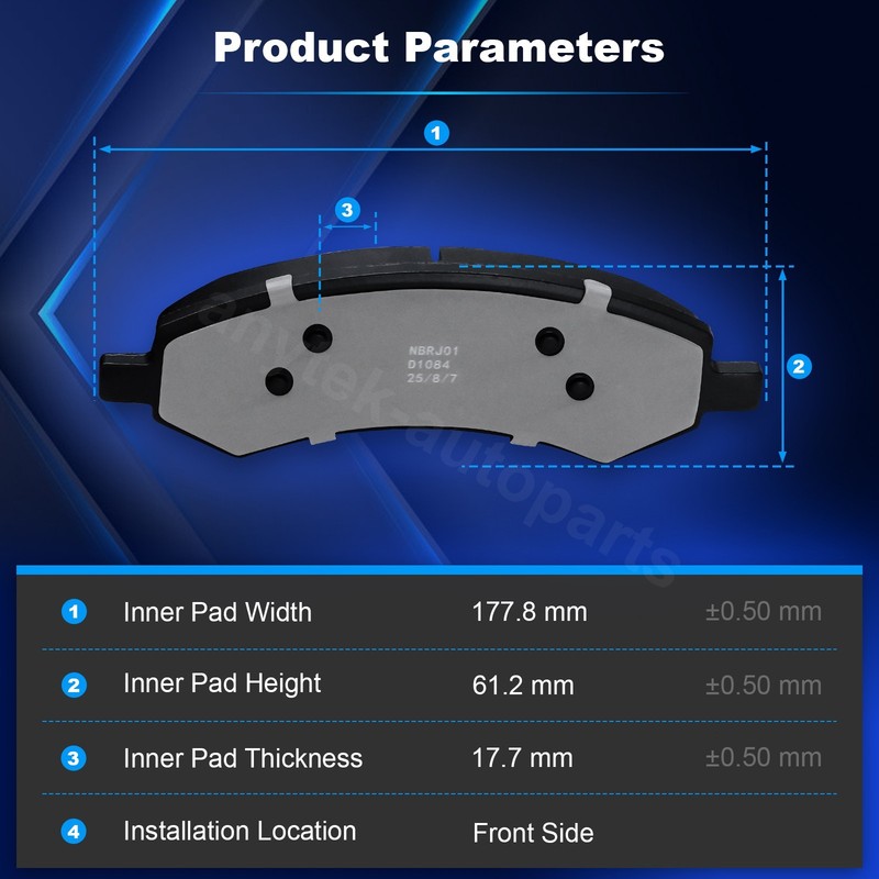 Front 2x Brake Rotors & 4x Brake Pads for 2011-2018 Ram 1500 5-Lug Wheel Models gallery