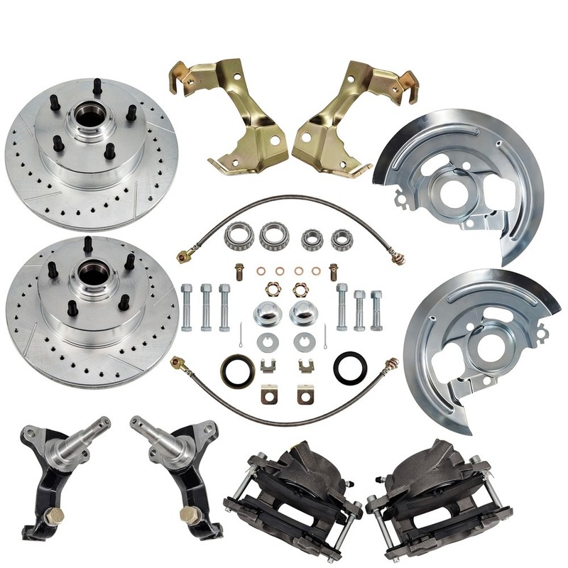 Front Spindle & Disc Brake Kit For 1964-72 Chevelle 1967-69 Camaro 1968-74 Nova gallery