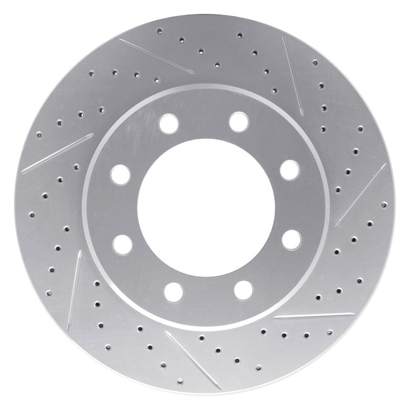 For Ram 2500 11-25 DFC Drilled & Slotted Front Passenger Side Brake Rotor