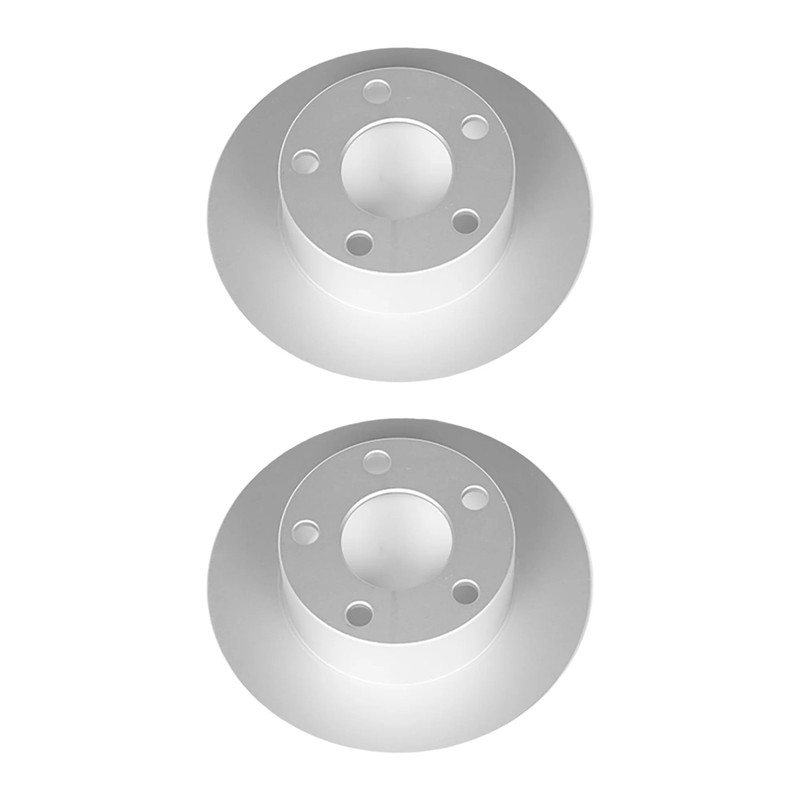 Rear Set of 2 Geomet Coated Disc Brake Rotors PowerStop EBR429EVC