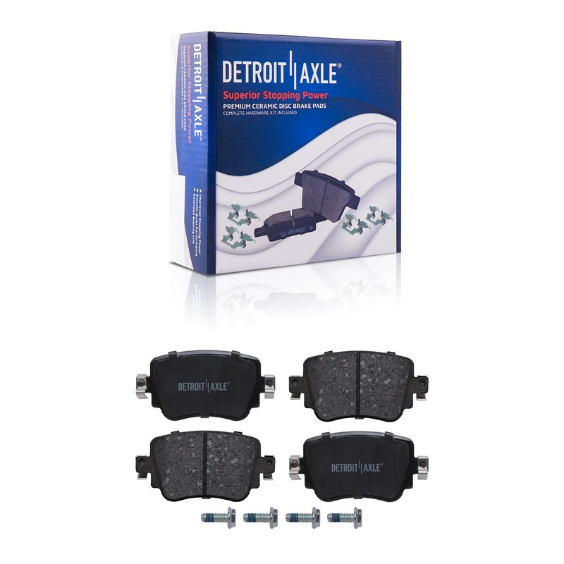 Front & Rear Disc Brake Rotors + Ceramic Pads for 2015 16 Volkswagen VW GTI 2.0l gallery