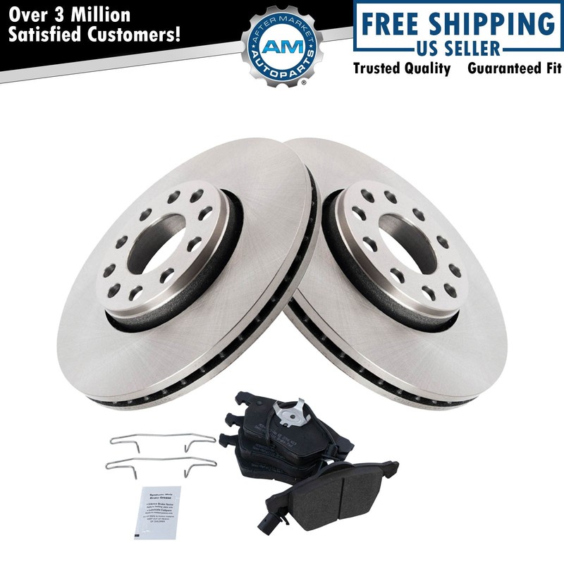 Brake Pad & Rotor Kit Semi-Metallic Fits 2004-2005 Volkswagen Passat