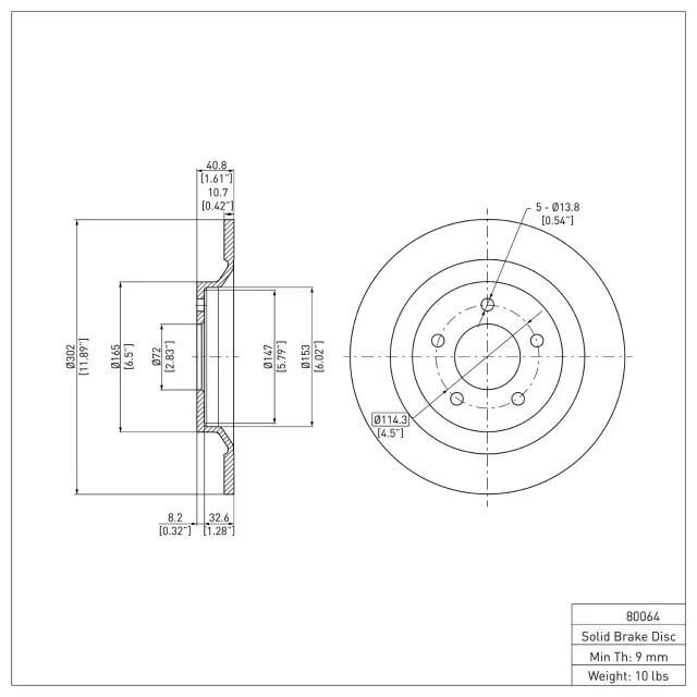 Genuine DYNAMIC FRICTION Disc Brake Rotor 600-80064 gallery