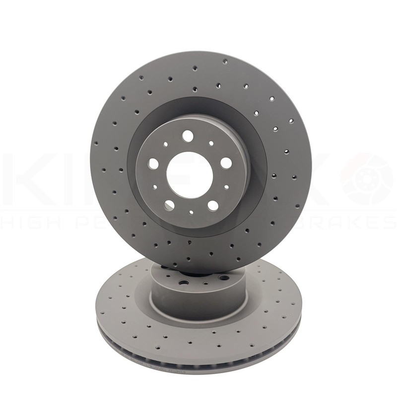 FOR TESLA MODEL Y PERFORMANCE DRILLED FRONT REAR BRAKE DISCS PADS 335mm 335mm gallery
