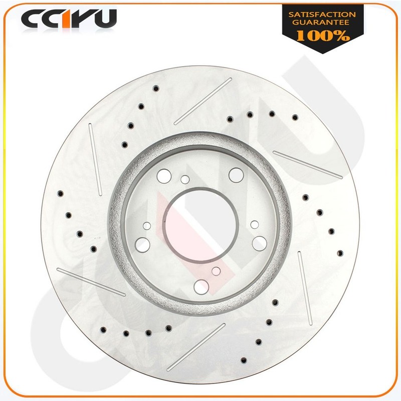Front & Rear Slotted Brake Rotors + Brake Pads For 1998 - 2001 2002 Honda Accord gallery