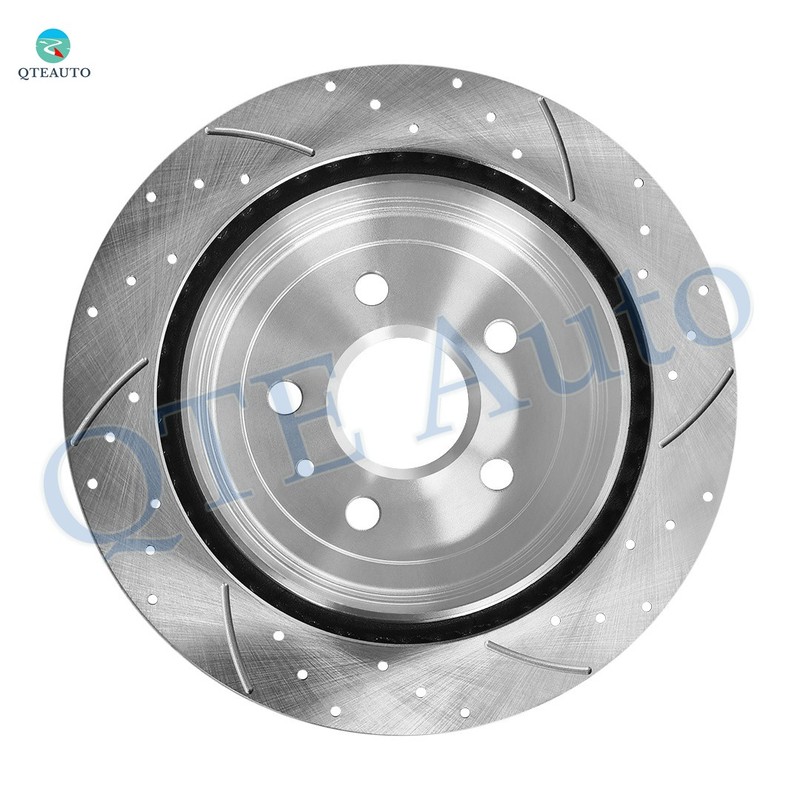 6 Rear 315 Drilled Brake Rotors-Ceramic Brake Pad For 2010-2015 Chevrolet Camaro gallery