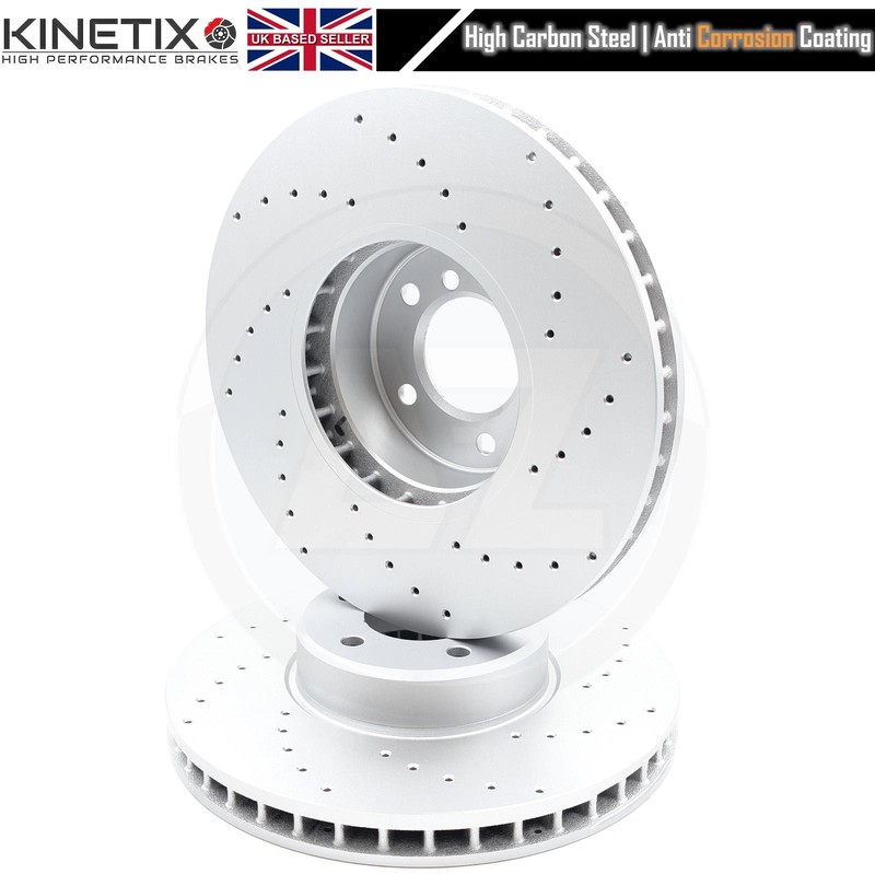FOR BMW 535i 635i E60 E61 E63 E64 M SPORT FRONT REAR DRILLED BRAKE DISCS FR/RR gallery