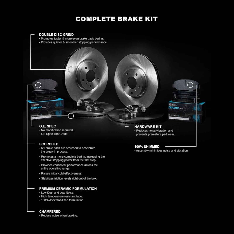 R1 Concepts Wfwh2 74042 R1 Concepts E Line Series Brake Rotor With Ceramic gallery