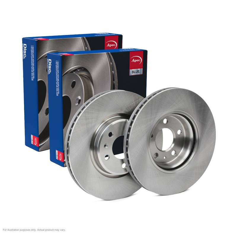 2X APEC Front Brake Discs for AUDI A4 B8 2011-15 320mm Vented SDK6751