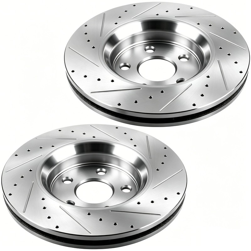 Rear Drilled Brake Rotors + Ceramic Pads for Lexus Avalon Toyota Camry ES300h gallery