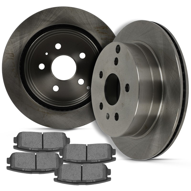 For 2010 2011 – 2017 CHEVROLET EQUINOX Rear Ceramic Brake Pads And Rotors Discs