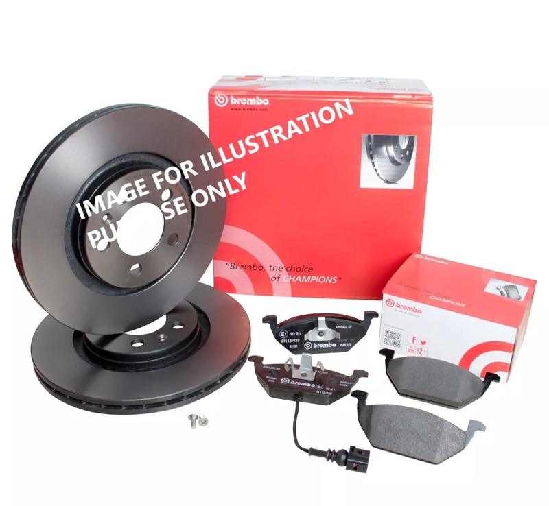 FOR AUDI A3 1.8 8L BREMBO FRONT BRAKE DISCS 288MM & BRAKE PADS SET