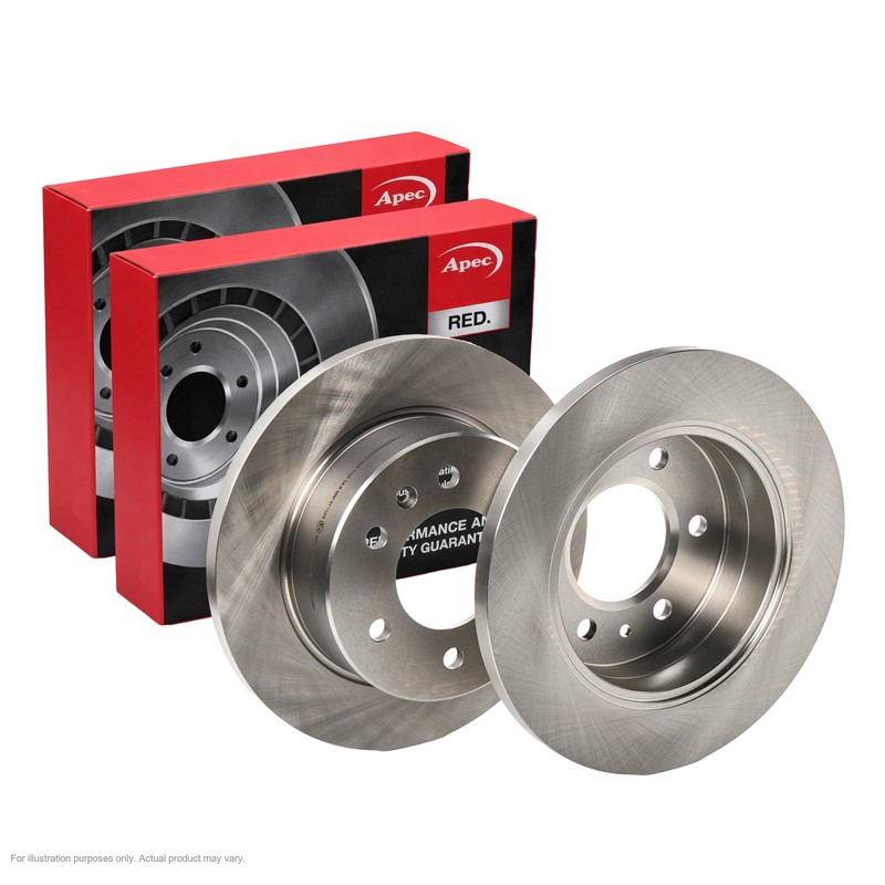2x APEC Rear Brake Discs Fits MERCEDES-BENZ SPRINTER 3,5 65kW/88HP/2148cc