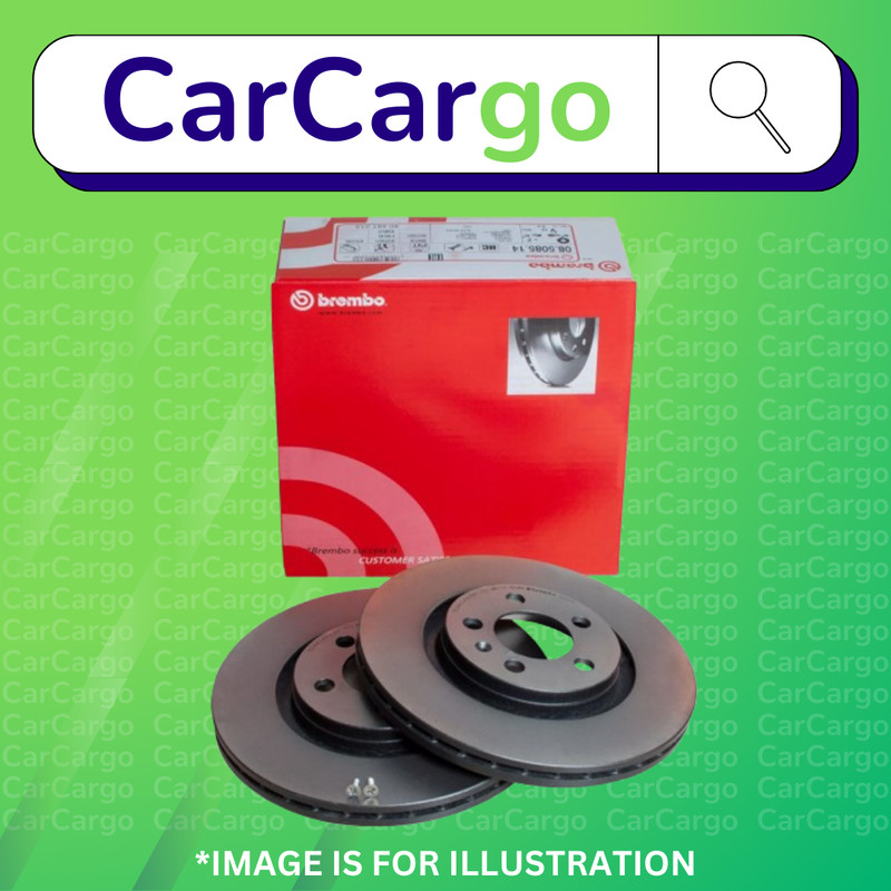 Brembo Vented Front Brake Discs Pair For Vauxhall Astra 2.0 i 1987-1998 256 mm