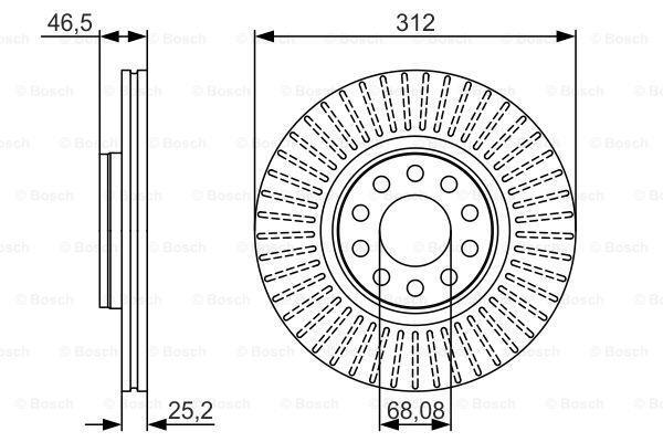 Fits VW Passat 2000-2005 Skoda Superb 2001-2008 Brake Disc Front AMS 4B0615301C gallery