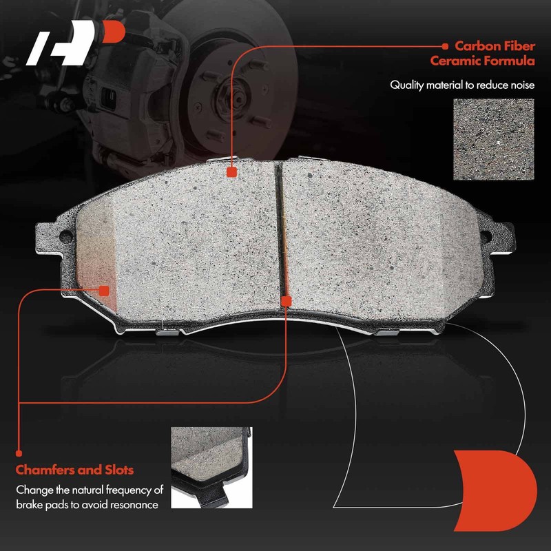 A-Premium Front Drilled Brake Rotors & Ceramic Pads for Nissan Murano 11-14 370Z gallery
