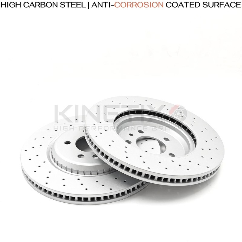 FOR RANGE ROVER SPORT L460 L461 (21+) DRILLED REAR BRAKE DISCS PADS SENSOR 370mm gallery